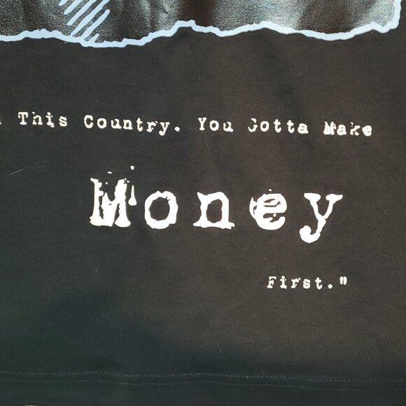 GIORGIO WEST- THE BIG FELLA T-Shirt Men's Size 2X Black & Blue Graphic Tee - Picture 3 of 7